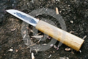 Traditional hunting yakutian knife