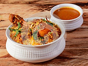 Traditional Hyderabadi Chicken dum Biryani