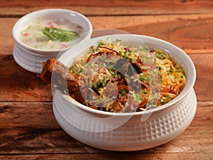 Traditional Hyderabadi Chicken dum Biryani