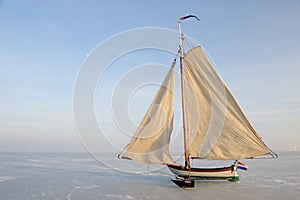 Traditional Ice Yacht in the Netherlands