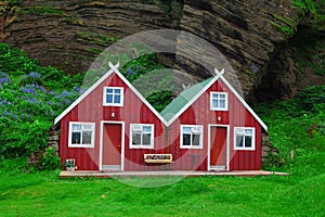 Traditional icelandic Cottage House