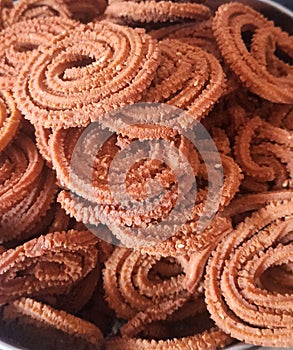 Traditional Indian Diwali festival snack Chakli