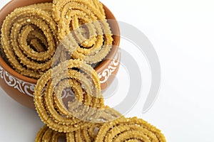 Traditional Indian Diwali snacks Chakali or murukku Indian Traditional Tea Time Snack Chakli