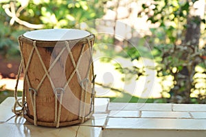 Traditional Indian drum