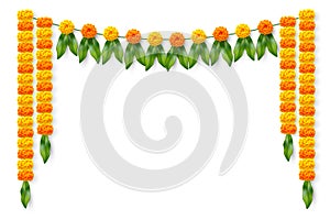 Traditional Indian floral garland.