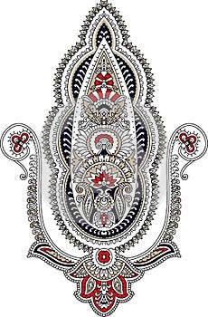 Traditional Indian Paisley motif