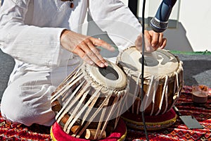 Tradicional indio batería 