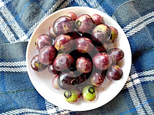 traditional indonesian culinary food. Makanan Rujak Buah Kaliasem Khas Bali