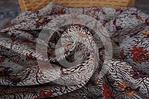 A traditional Indonesian fabric, namely batik cloth which has unique and different patterns and image motifs for each region