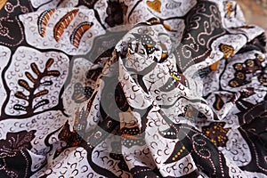 A traditional Indonesian fabric, namely batik cloth which has unique and different patterns and image motifs for each region