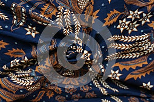 A traditional Indonesian fabric, namely batik cloth which has unique and different patterns and image motifs for each region