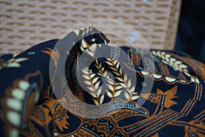 A traditional Indonesian fabric, namely batik cloth which has unique and different patterns and image motifs for each region