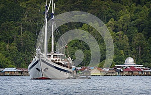 Traditional Indonesian Phinisi Schooner