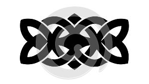 Traditional Interlocking Celtic Knot Vector, vector design Generative AI