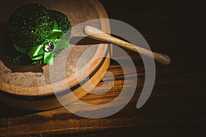 Traditional Irish bodhran and stick