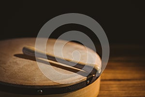 Traditional Irish bodhran and stick