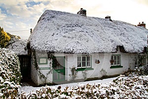 Traditional irish cottage house