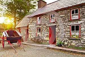 Traditional Irish cottage house