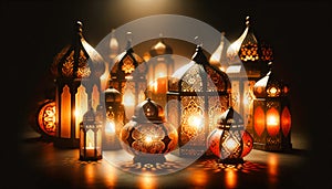 Traditional Islamic Lantern Artwork