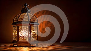 Islamic Lantern with Warm Glow