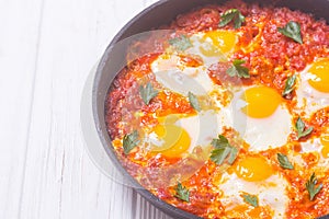 Traditional Israel food Shakshuka