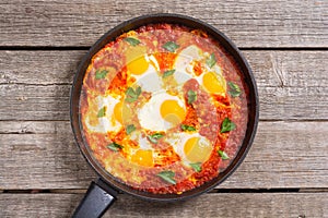 Traditional Israel food Shakshuka