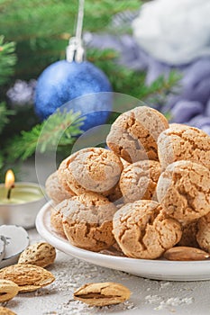 Traditional italian almond cookies - amaretti