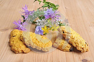 Traditional Italian cuisine cookies on the table