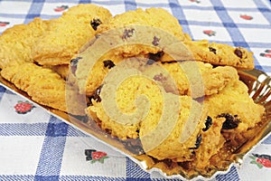 Traditional Italian cuisine cookies on the table