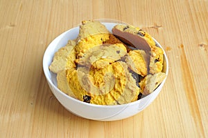 Traditional Italian cuisine cookies on the table