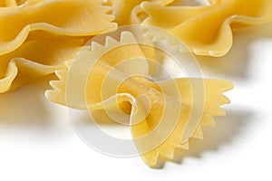 Traditional Italian farfalle