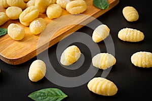 Traditional Italian gnocchi pasta - uncooked