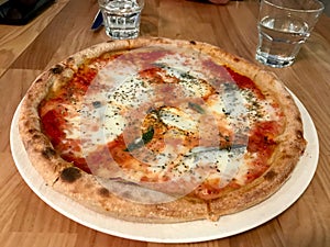 Traditional Italian Napoli Pizza with Anchovies