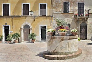 Traditional italian piazza