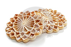 Traditional Italian pizzelle waffle cookies