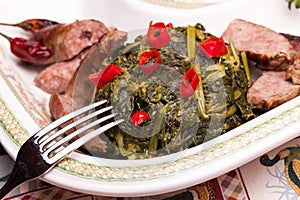 Traditional Italian Recipe With Broccoli Rabe photo