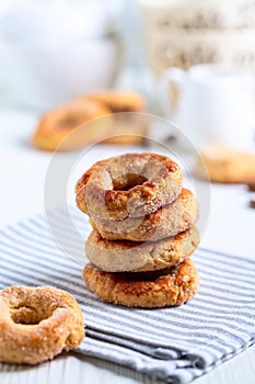 Traditional Italian torchetti cookies