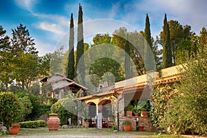 Traditional italian villa, Tuscany, Italy