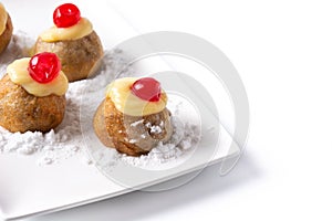 Traditional Italian Zeppole pastry