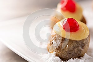 Traditional Italian Zeppole pastry