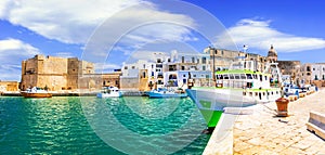 Traditional Italy - white town Monopoli in Puglia photo