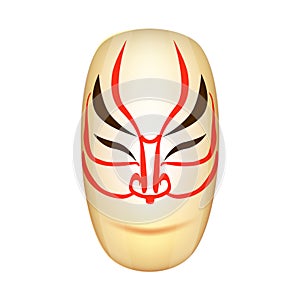 Traditional Japan Mask Kabuki Vector