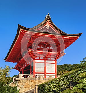 Traditional japanese architecture in Kiyomizu-dera Temple, Kyoto