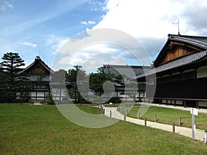 Traditional Japanese Castle with Palaces and Gardens in Kyoto