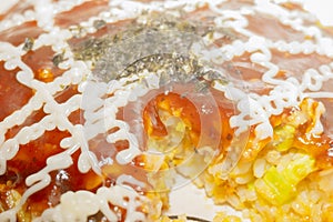 Traditional Japanese cuisine Okonomiyaki Rice