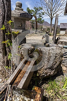 Traditional Japanese fountain