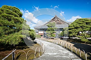 Traditional Japanese garden at Nijo Castle nijojo. built in 1603 as the Kyoto residence of Tokugawa Ieyasu