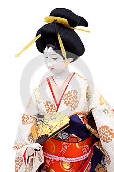 Traditional Japanese geisha doll