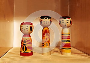 Traditional Japanese girl dolls