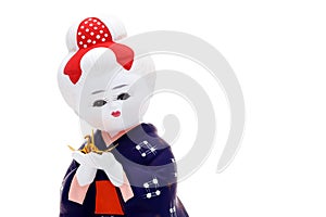 Traditional Japanese Hakata girl doll